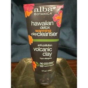 Alba Botanica Hawaiian Detox WARMING Cleanser Volcanic Clay Hypoallergenic 6oz